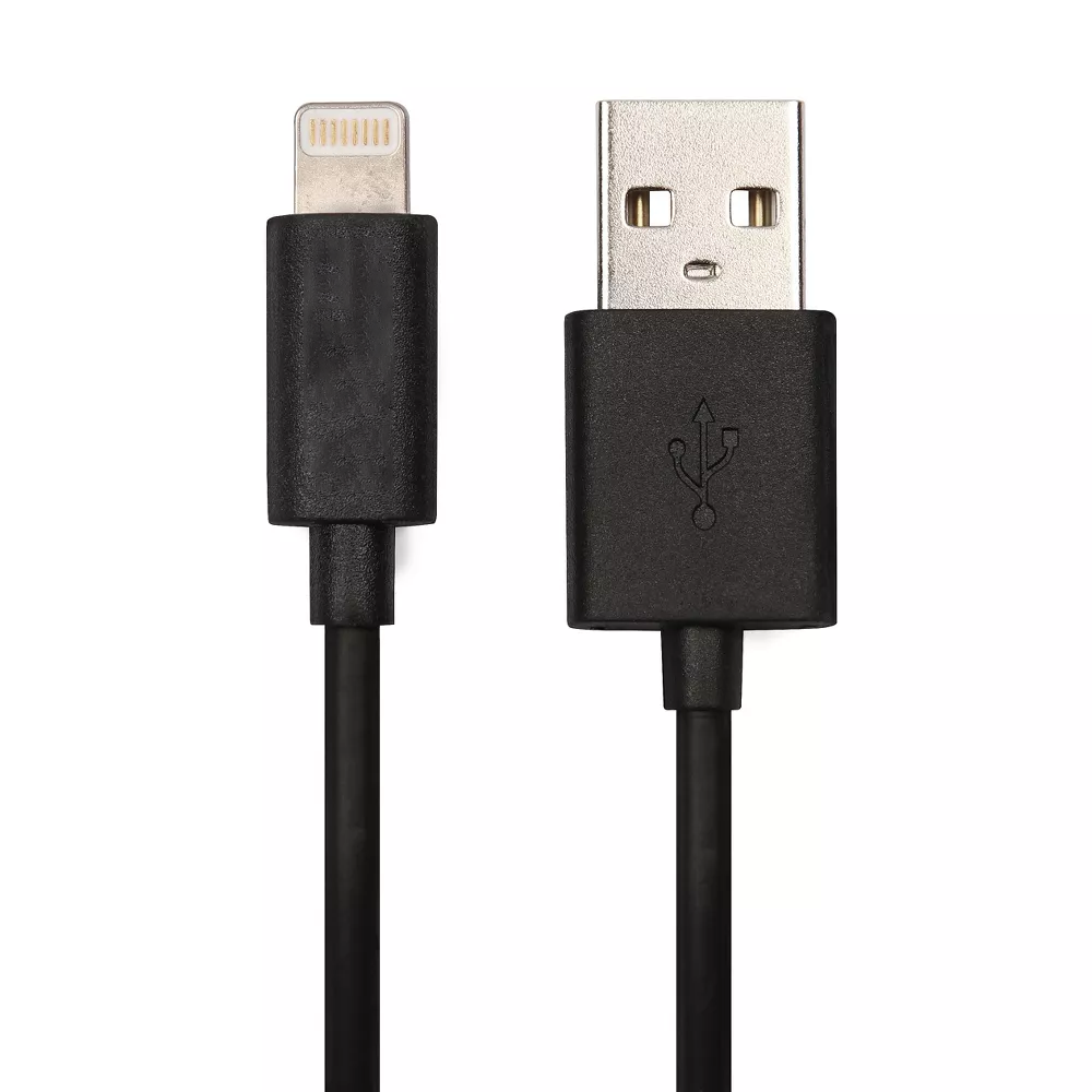 Soft Rubber Sync Wire, USB-A to Lightning Connector